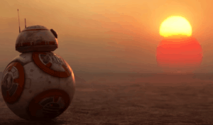 BB-8 Binary Sunset On Tatooine