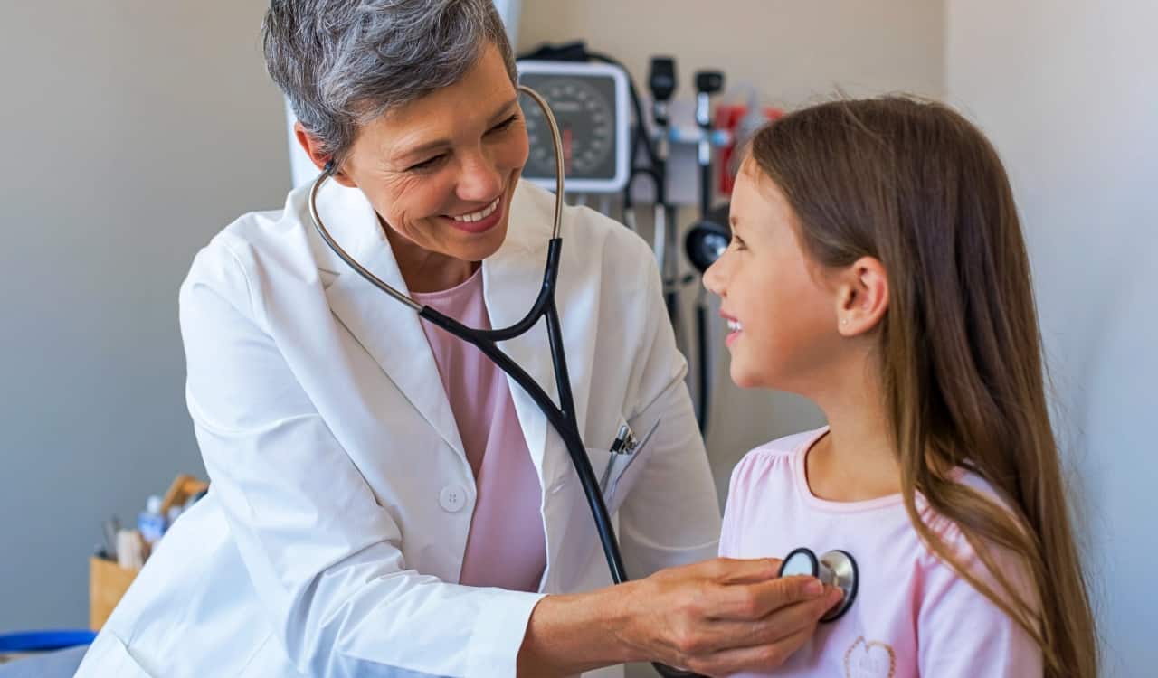 Doctor Checking Heartbeat