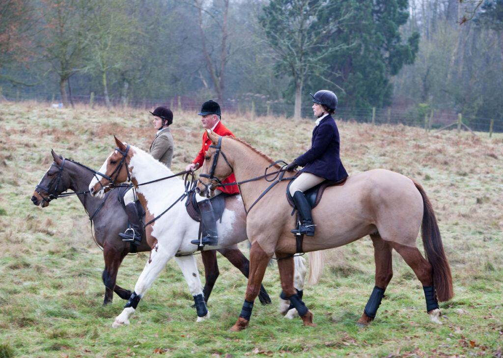 Three Hunts People Gather For The Annual Boxing Day Hunt