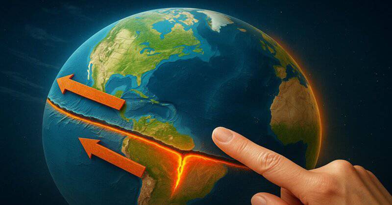 Ocean Going Inwards The Ocean Floor Is Moving Sideways at the Speed Your Fingernails Grow