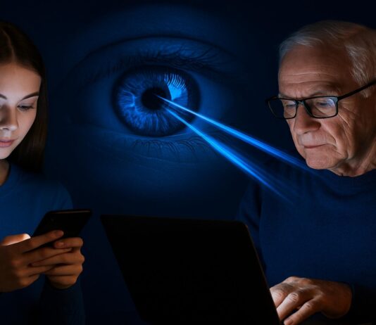 How Blue Light From Screens Affects Aging Eyes Differently Than Young Ones