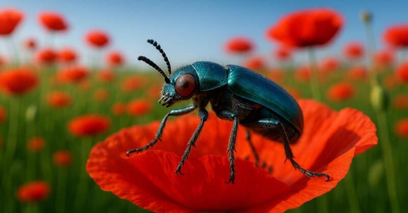 Red Insect Spain Forbidden Colors for Bugs? These Mediterranean Rebels Spot Red Anyway.