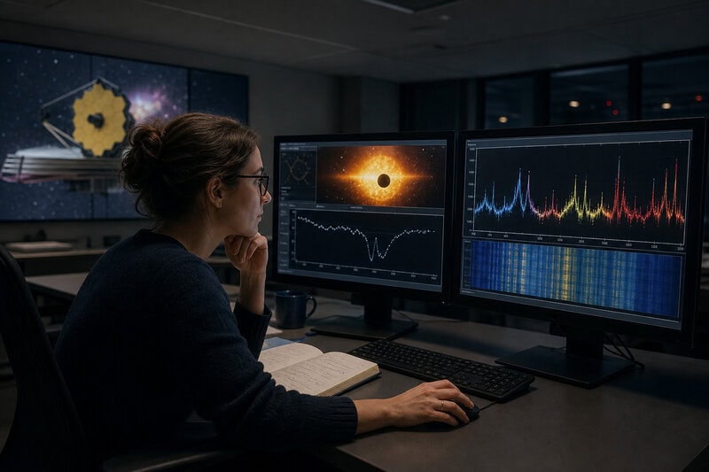 James Webb Telescope Catches Exoplanet Losing Its Atmosphere in Real Time