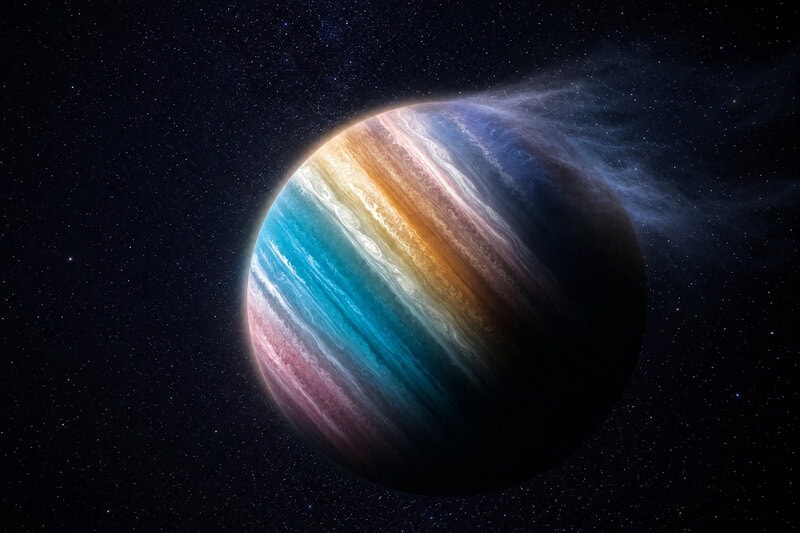 James Webb Telescope Catches Exoplanet Losing Its Atmosphere in Real Time