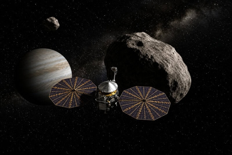 Lucy Mission Finds Peanut Asteroid Donaldjohanson Wobbling Unpredictably
