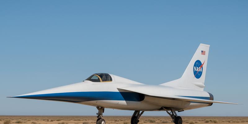NASA’s X-59 Jet Breaks Sound Barrier With Near-Silent Boom