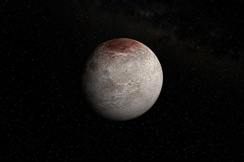 Charon’s Red Polar Cap Is Built From Pluto’s Own Escaping Atmosphere