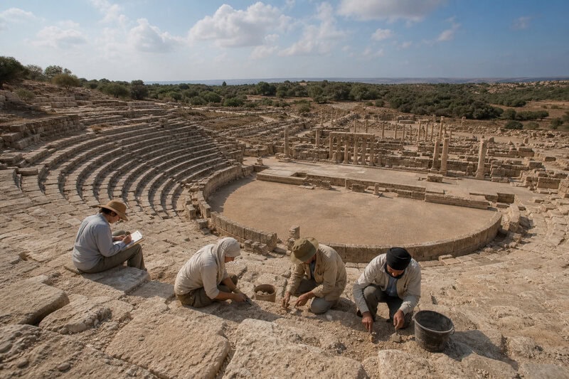 Ancient Greek Theater and Rare Hippodrome Found at Libya’s Apollonia