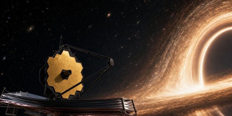 James Webb Caught a Supermassive Black Hole Feeding at the Universe’s Edge