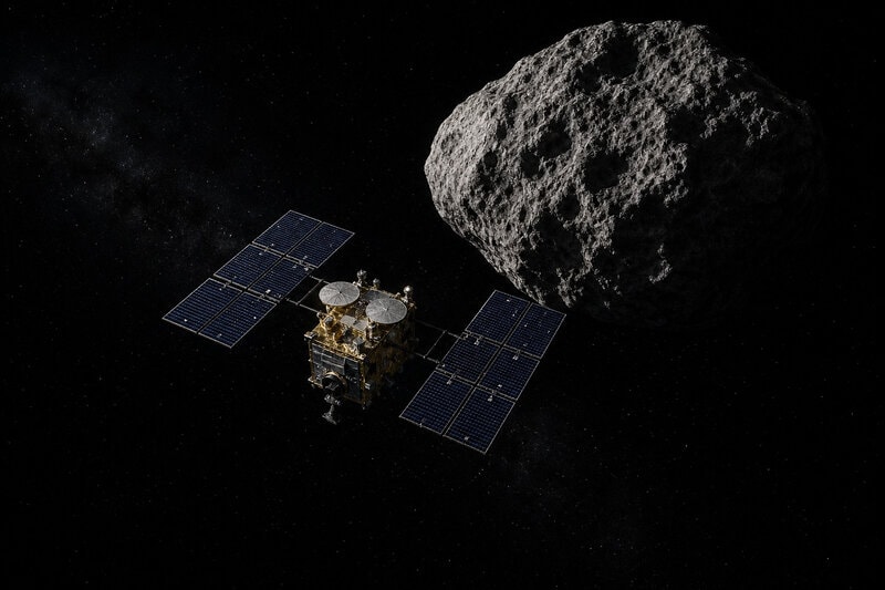 Japan’s Hayabusa2 Flew Within 800 Meters of Asteroid to Practice Defense