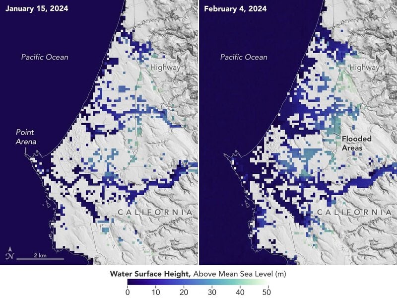 A Weakening AMOC Could Send Fiercer Atmospheric Rivers Into California