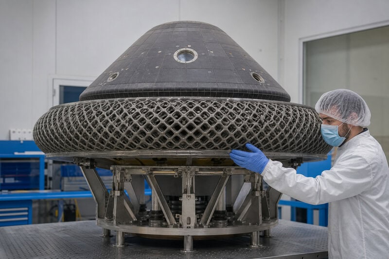NASA JPL’s 3D-Printed Titanium Lattice Built to Absorb Mars Capsule’s 110 mph
