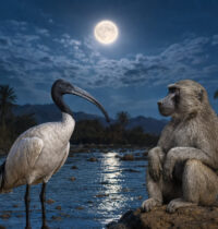 Thoth’s Sacred Ibis and Baboon Were Chosen Because They Look Like Moonlight