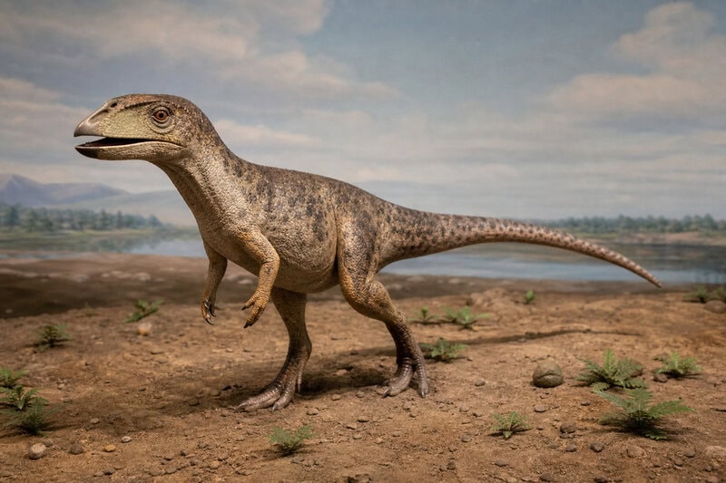 Bipedal Crocodile Relative Had Tiny Arms and a Beak&mdash;Not a Dinosaur