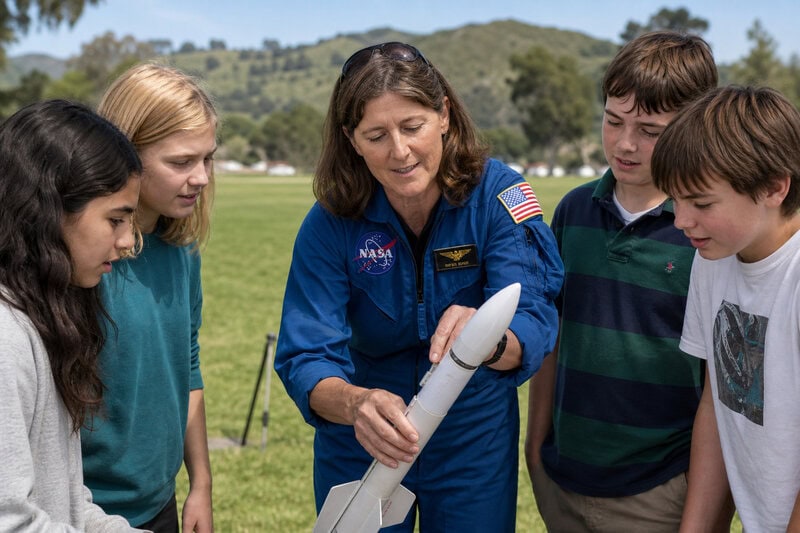 NASA Astronaut Brought Rocket Launches to SLO Kids &mdash; Here’s Why It Works