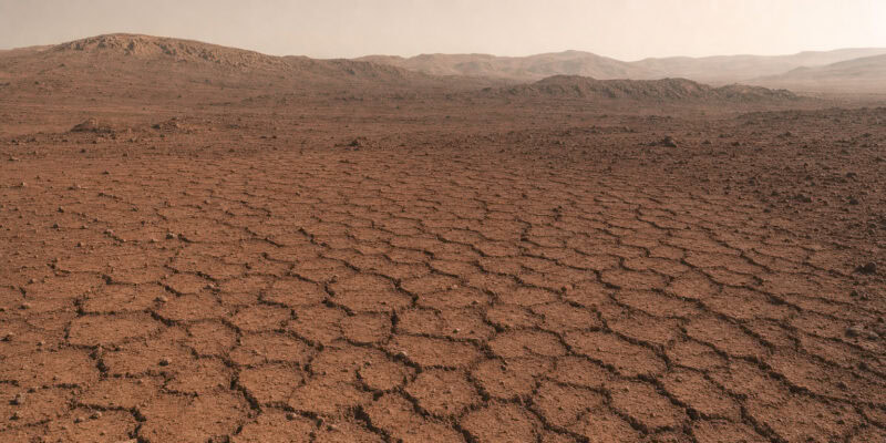 Mars Honeycomb Cracks May Be a Frozen Record of Ancient Wet-Dry Cycles