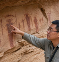 Ancient Chinese Rock Art Survived 2,000 Years Because of Human Blood