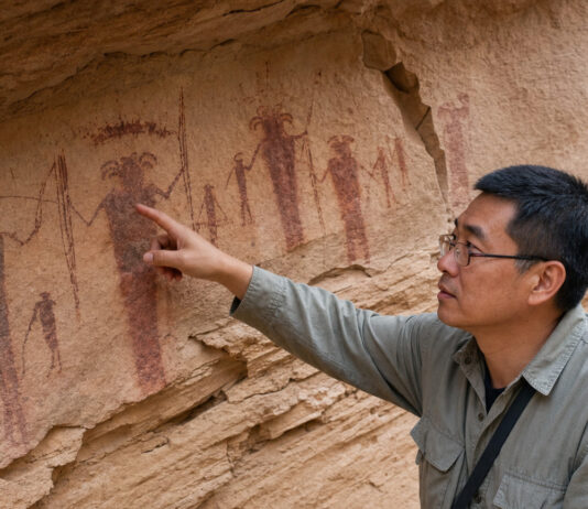 Ancient Chinese Rock Art Survived 2,000 Years Because of Human Blood