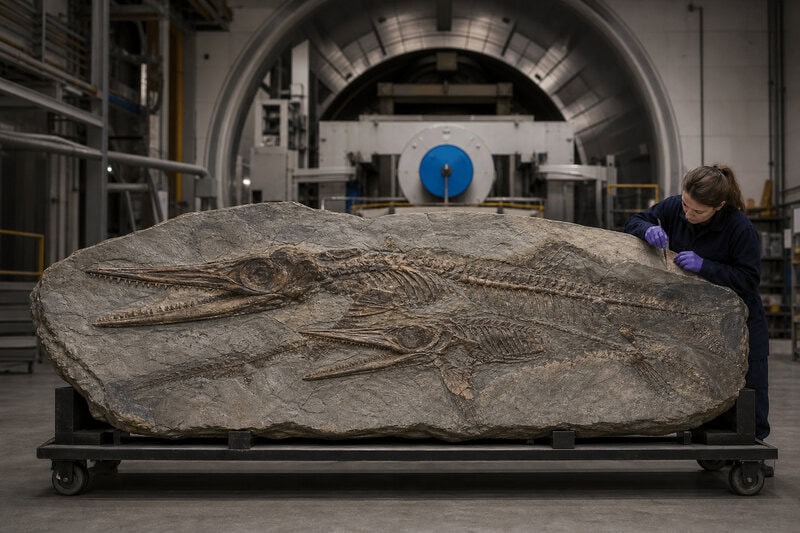 Ichthyosaur Fossil Caught Mid-Meal Eating a Pterosaur — Then Kronosaurus Struck