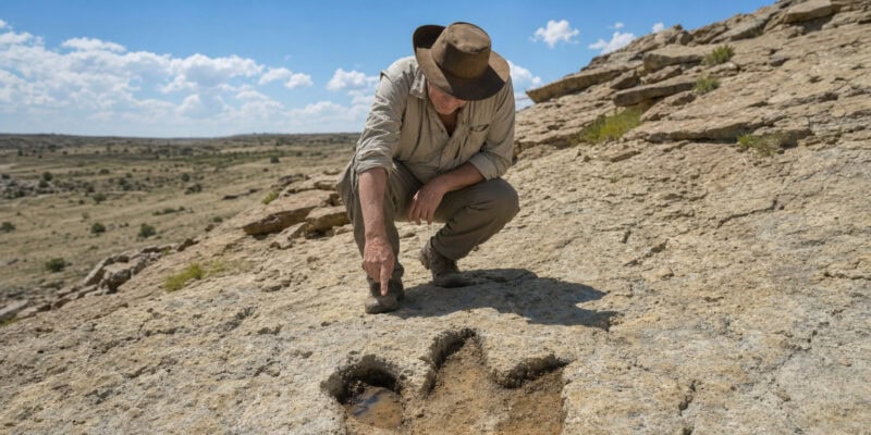 150-Million-Year-Old Sauropod Footprints Show a Limping Giant That Looped Back