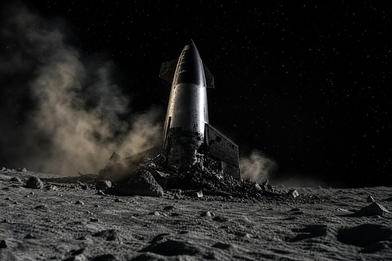 SpaceX Rocket’s Moon Crash Exposes a Real Hazard Lunar Bases Can’t Ignore